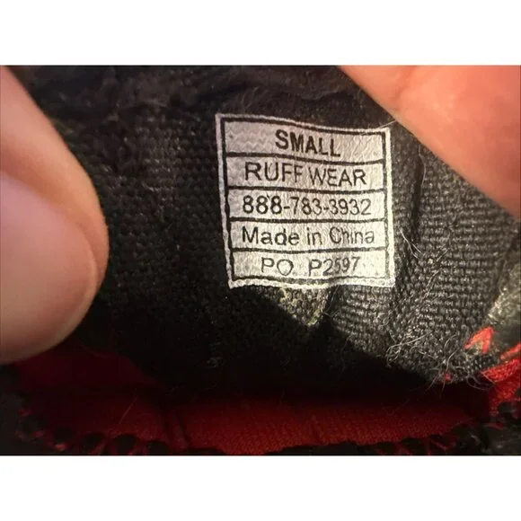 Ruffwear Bark n Boots Size S Grip Trex Dog Shoes Paw Covers Red Vibram Hiking - Picture 4 of 4